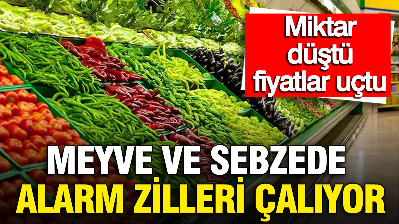 Meyve ve Sebze Fiyatlarında Şok Artış: Üretim Düşerken Maliyetler Yükseliyor